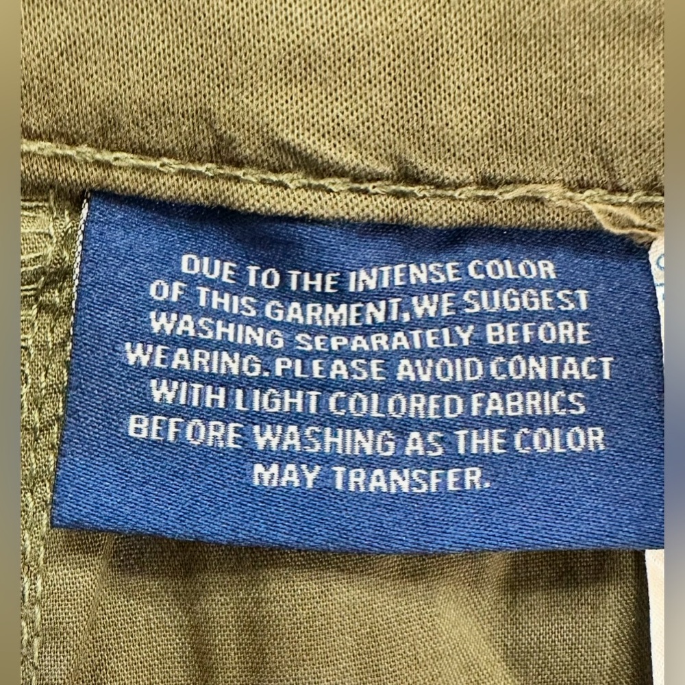 Nautica Jeans Company Tencel Ankle Trouser Pants Size 4/27 Olive Green NWT - Picture 8 of 10